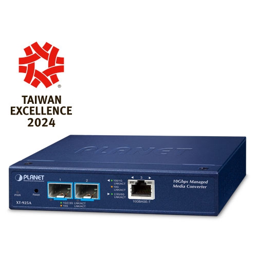 XT-925A 1-Port 10G/5G/2.5G/1G/100BASE-T + 2-Port 10G/1GBASE-X SFP+ Managed Media Converter