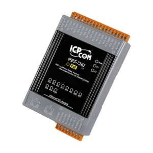 PET-7261 PoEt I/O Module with 2-port Ethernet Switch & 11-ch Power Relay