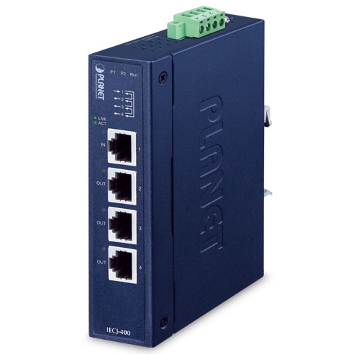 IECJ-400 Industrial 4-Port EtherCAT Junction Slave