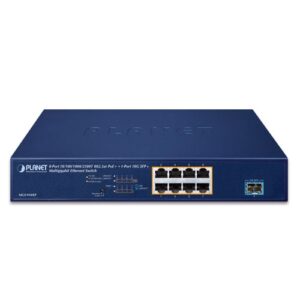 MGS-910XP 8-Port 10/100/1000/2500T 802.3at PoE+ + 1-Port 10G SFP+ Multigigabit Ethernet Switch (120 Watts)
