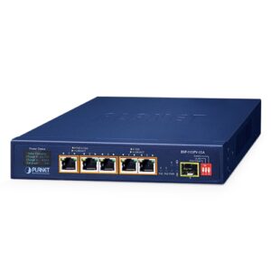 BSP-115PV-15A Unmanaged 5-Port 802.3at PoE+ Solar PoE Switch with 1-Port 1000X SFP and LCD Display