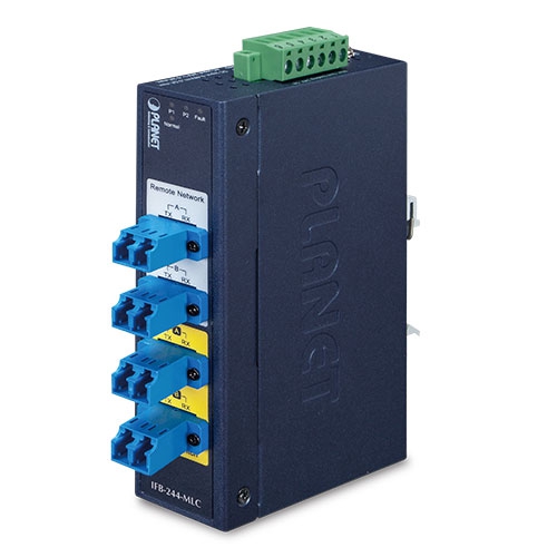 IFB-244-SSC Industrial 2-Channel Optical Fiber Bypass Switch – single mode SC connector