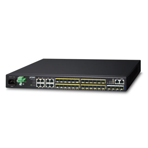 XGS3-24242 Layer 3 24-Port 100/1000X SFP + 8-Port Shared TP + 4-Port 10G SFP+ Stackable Managed Switch (100~240V AC, 36-75V DC)