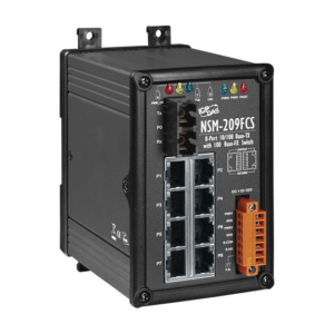 NSM-209FCS 8-port 10/100 Mbps Ethernet with 1 fiber port Switch (Single mode 30 km, SC connector) with metal case
