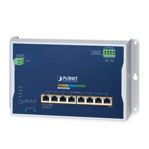 WGS-4215-8P2X Industrial L2+ 8-Port 10/100/1000T 802.3at PoE + 2-Port 10G SFP+ Wall-mount Managed Ethernet Switch