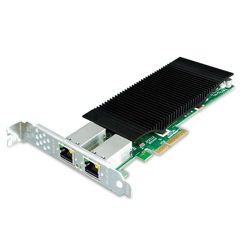 ENW-9720P 2-Port 10/100/1000T 802.3at PoE+ PCI Express Server Adapter (60W PoE budget, PCIe x4, -10~60 degrees C)