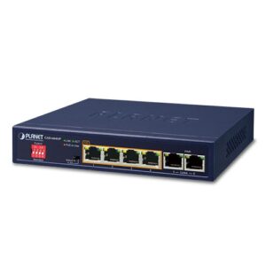 GSD-604HP 4-Port 10/100/1000T 802.3at PoE + 2-Port 10/100/1000T Desktop Switch