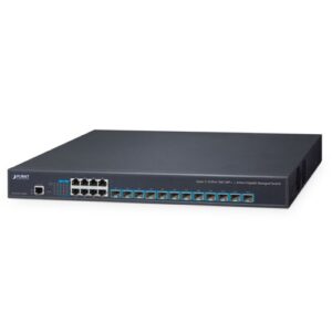 XGS-6350-12X8TR Layer 3 12-Port 10G SFP+ + 8-Port 10/100/1000T Managed Switch with Dual 100~240V AC Redundant Power