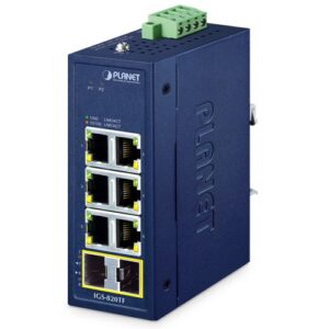 IGS-820TF Compact Industrial 6-Port 10/100/1000T + 2-Port 100/1000X SFP Ethernet Switch