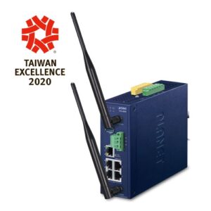 IVR-300W Industrial 5-Port 10/100/1000T + 802.11ax Wi-Fi VPN Security Gateway