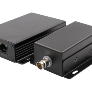 OT-PLC101POE/DC Mini PoE Extender over coax up to 500m, powered by 48-56VDC or PoE switch