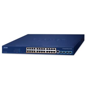 GS-6311-24PL4X L3 24-Port 10/100/1000T 802.3at PoE + 4-Port 10G SFP+ Managed Ethernet