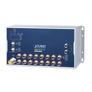 ITS-6326-16P2T-WV Industrial L3 16-Port 10/100/1000T 802.3at PoE+ M12 + 2-Port 10GBASE-T M12 Managed Ethernet Switch with dual wide voltage input of 24 to 110 VDC
