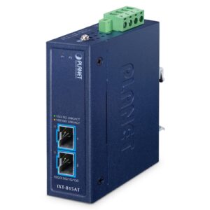IXT-815AT Compact Industrial 2-Port 10G/2.5G/1G/100BASE-X SFP+ Media Converter