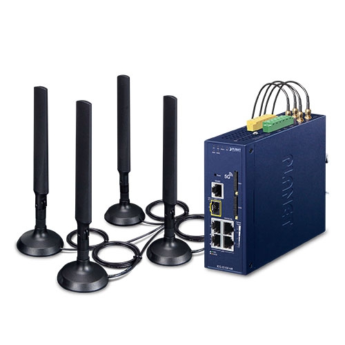ICG-2515F-NR Industrial 5G NR Cellular Gateway with 1-Port 1000X SFP