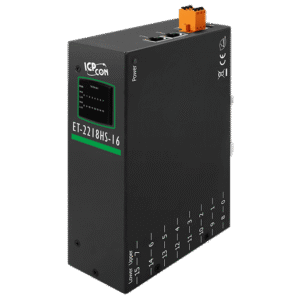 ET-2218H-16 Ethernet I/O Module with 16-ch High Speed Thermocouple Input, Support Standard Thermocouple Connector