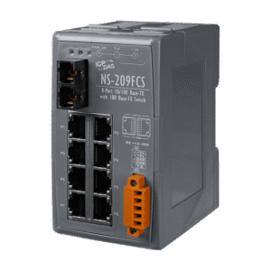 NS-209FCS 8-port 10/100 Mbps Ethernet with 1 fiber port Switch (Single mode 30 km, SC connector)