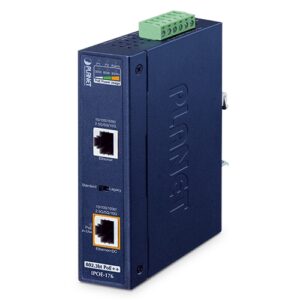 IPOE-176 Industrial Single-Port 10Gbps 802.3bt PoE++ Injector