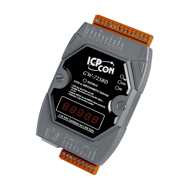 J1939 to Modbus gateway