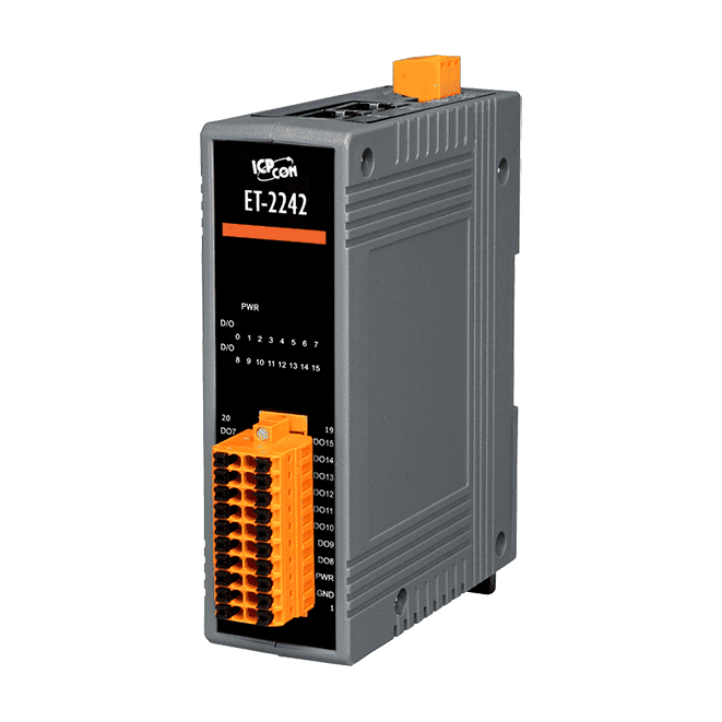 PET/ET-2200 Series Ethernet I/O modules with Modbus TCP/UDP & MQTT protocols