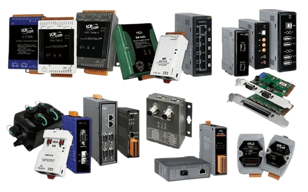 Assortment of industrial automation I/O modules