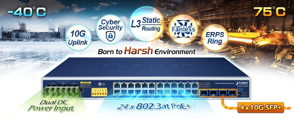 High-performance switch with temperature range