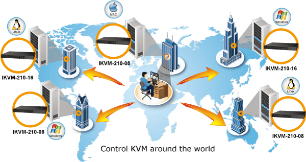 IT professional managing global network
