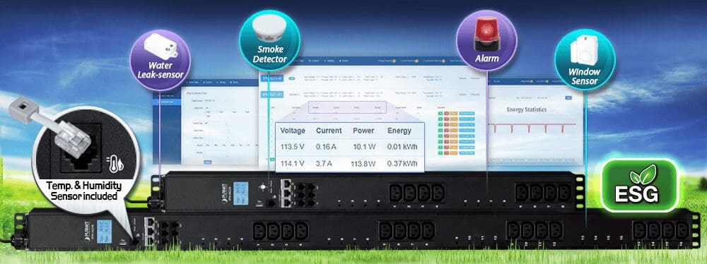 Data center monitoring equipment display