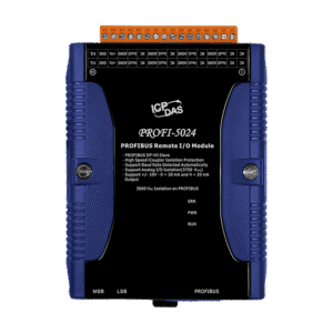 Blue PROFIBUS remote I/O module device