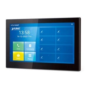 Touchscreen control panel with digital display