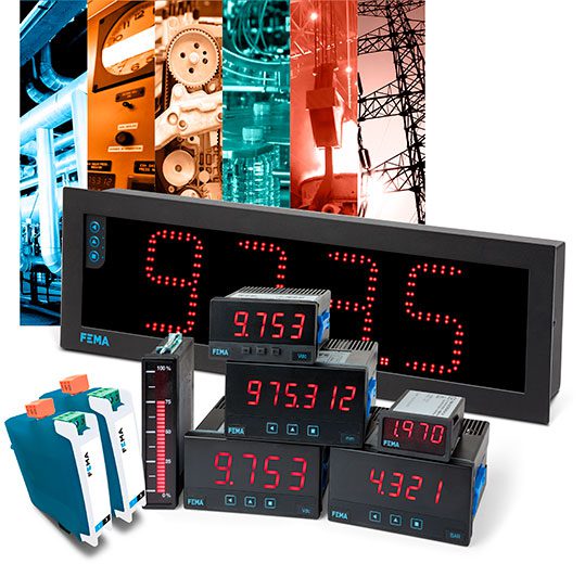 Industrial digital displays and components