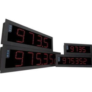 Wall-mounted digital time displays