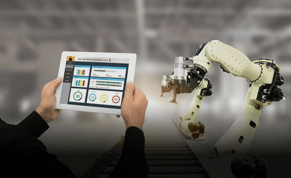 Industrial automation with tablet interface
