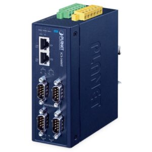 ICS-3400T IP30 Industrial 4-Port RS232/RS422/RS485 Serial Device Server