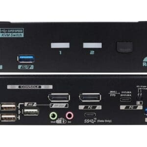 CPAAG-PT3112 4K 60Hz 2 Ports Hybrid USB-C/ DP Laptop & Desktop KVM Switch Docking Station with 10Gbps USB Sharing